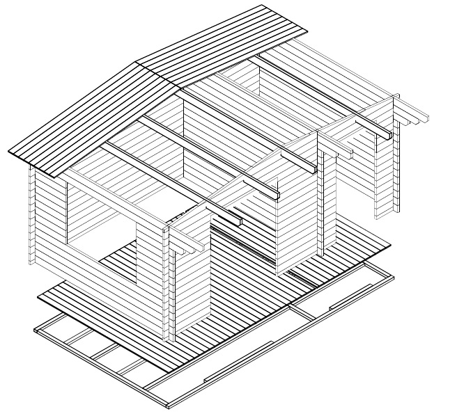 Summer-House-with-Shed-Super-Otto-3D
