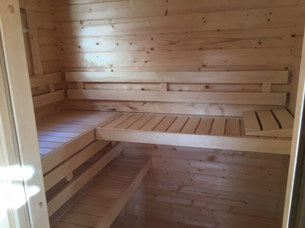 Sauna de exterior Finlandia 11m² 4x3m 70mm